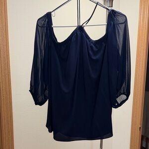 Chic Midnight Blue Women's Blouse size M